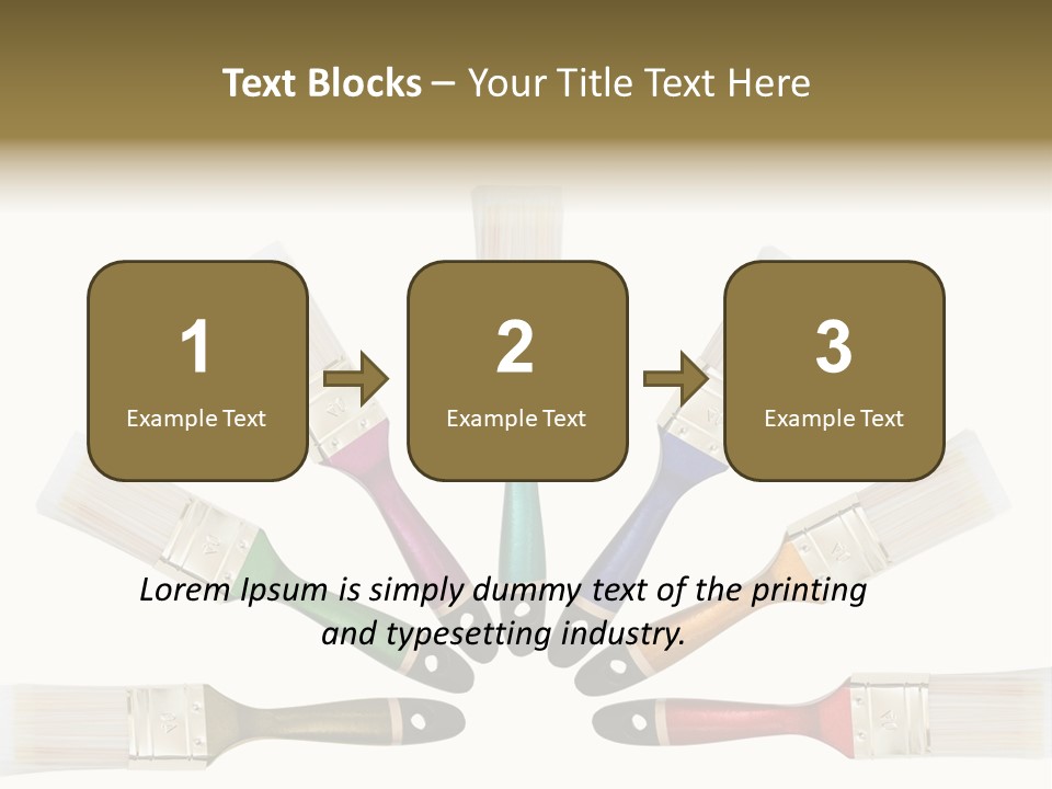 Draw Paintbrush Multicolored PowerPoint Template