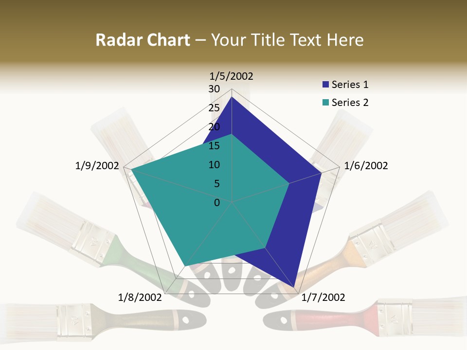 Draw Paintbrush Multicolored PowerPoint Template