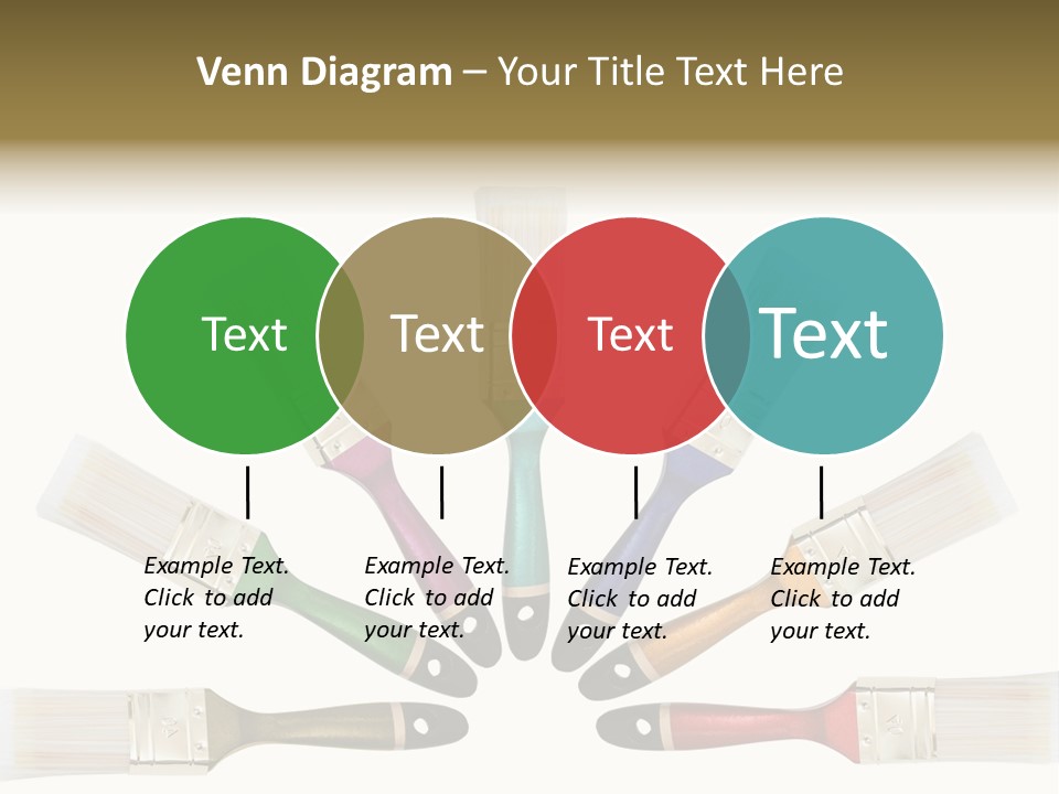 Draw Paintbrush Multicolored PowerPoint Template