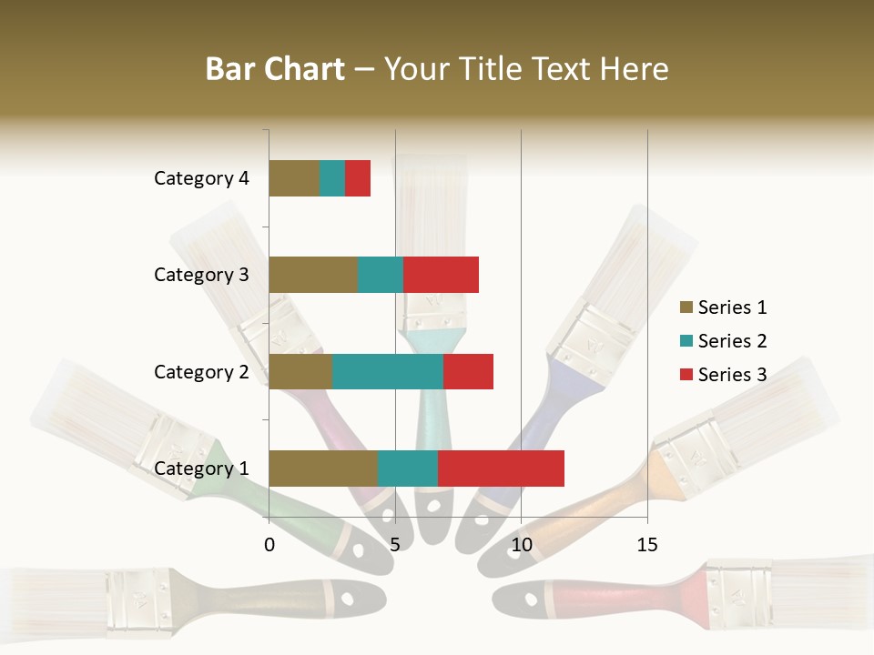 Draw Paintbrush Multicolored PowerPoint Template