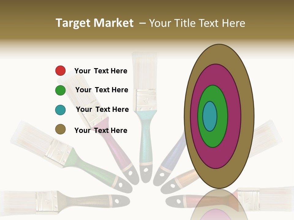 Draw Paintbrush Multicolored PowerPoint Template