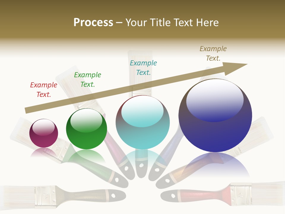 Draw Paintbrush Multicolored PowerPoint Template