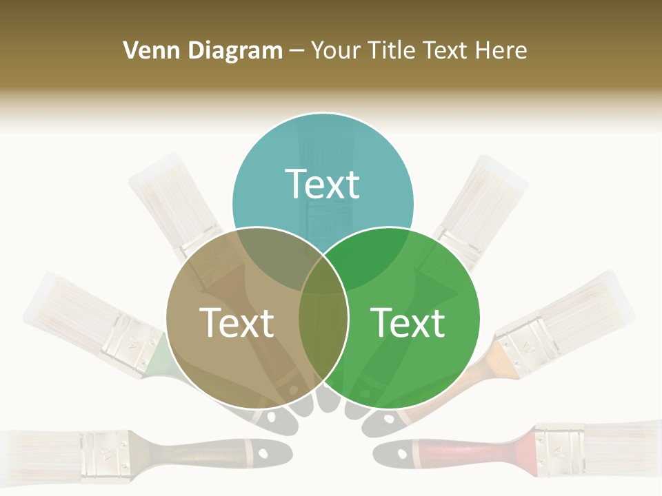 Draw Paintbrush Multicolored PowerPoint Template