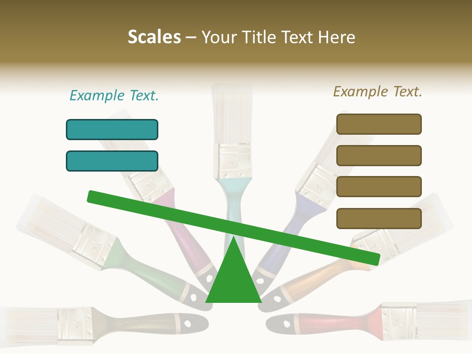 Draw Paintbrush Multicolored PowerPoint Template