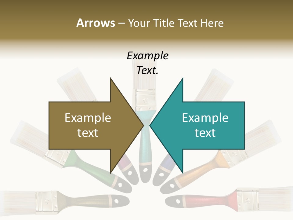 Draw Paintbrush Multicolored PowerPoint Template