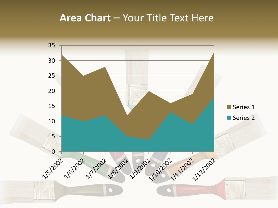 Draw Paintbrush Multicolored PowerPoint Template
