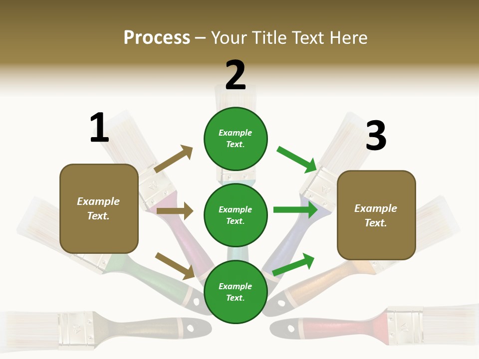 Draw Paintbrush Multicolored PowerPoint Template