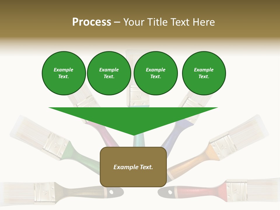 Draw Paintbrush Multicolored PowerPoint Template