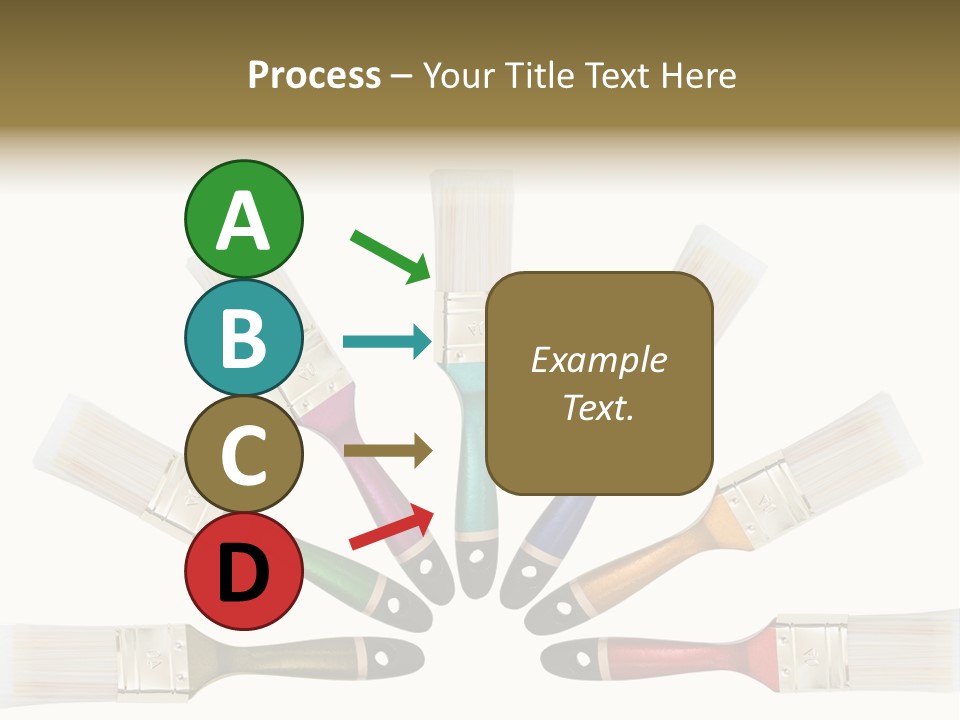 Draw Paintbrush Multicolored PowerPoint Template