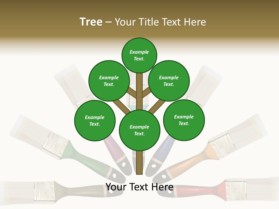 Draw Paintbrush Multicolored PowerPoint Template