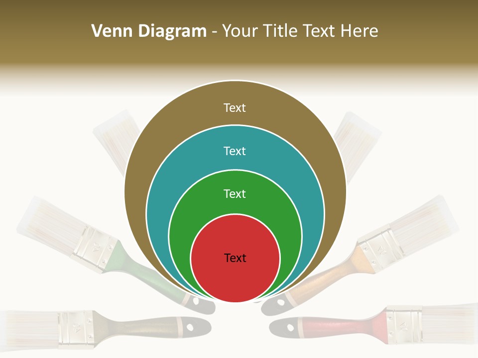 Draw Paintbrush Multicolored PowerPoint Template