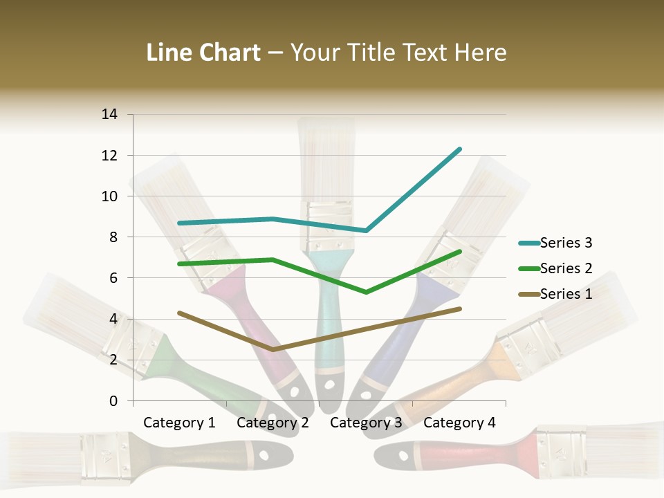 Draw Paintbrush Multicolored PowerPoint Template
