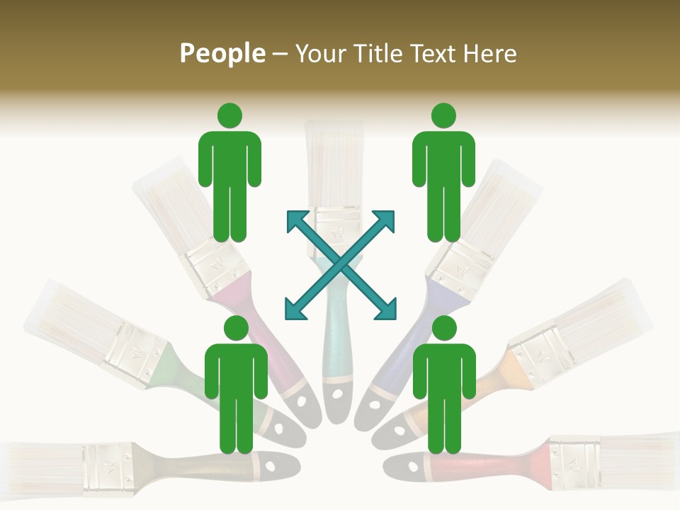 Draw Paintbrush Multicolored PowerPoint Template