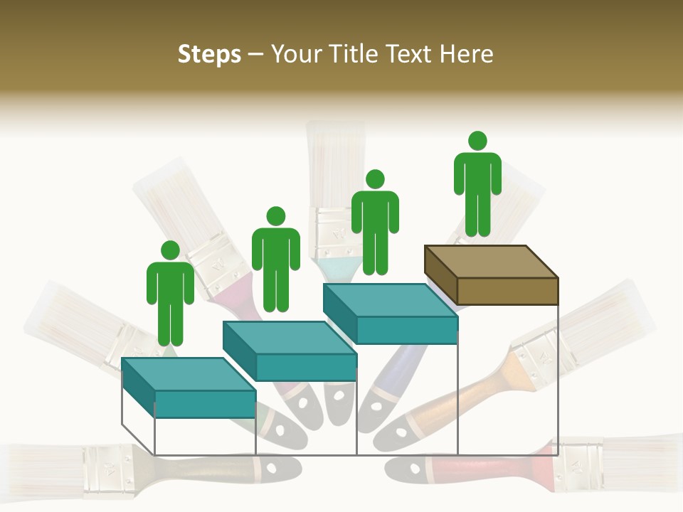 Draw Paintbrush Multicolored PowerPoint Template