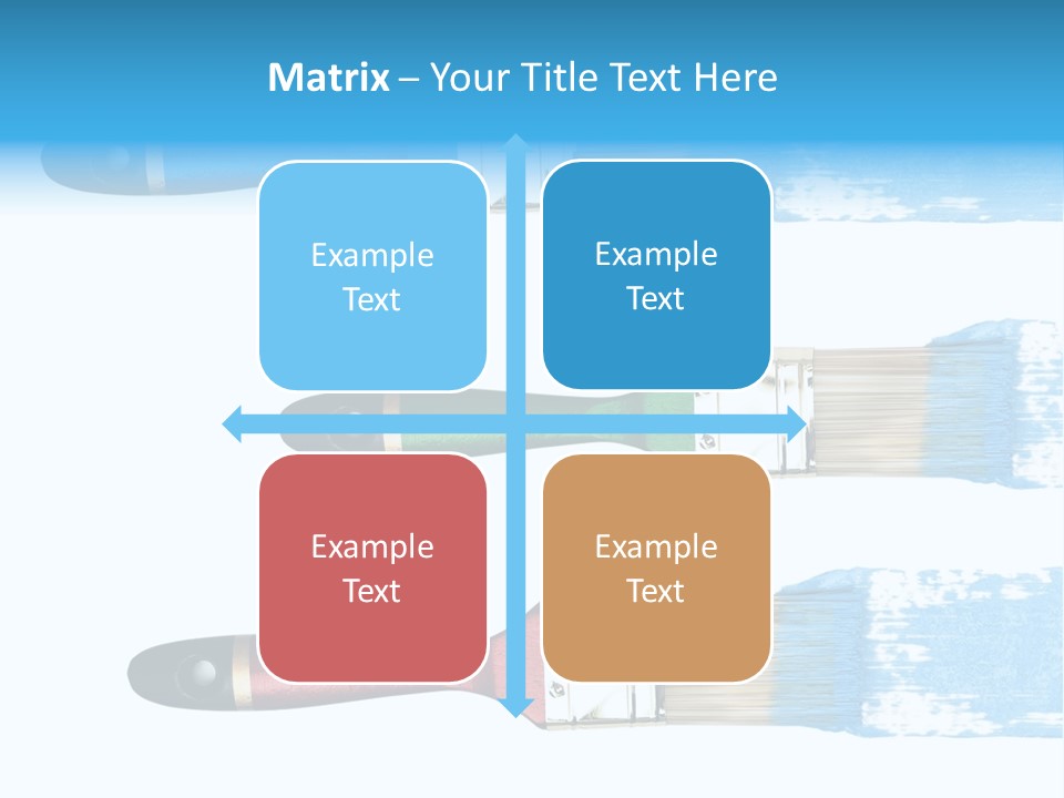 Bristle Draw White Background PowerPoint Template