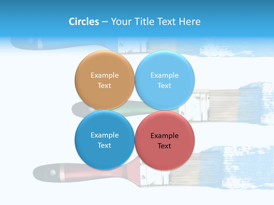 Bristle Draw White Background PowerPoint Template