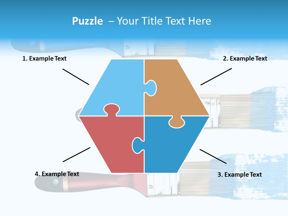 Bristle Draw White Background PowerPoint Template