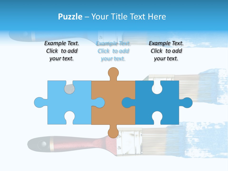 Bristle Draw White Background PowerPoint Template