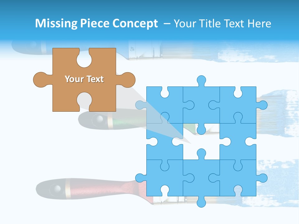 Bristle Draw White Background PowerPoint Template