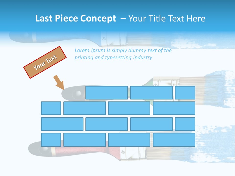 Bristle Draw White Background PowerPoint Template
