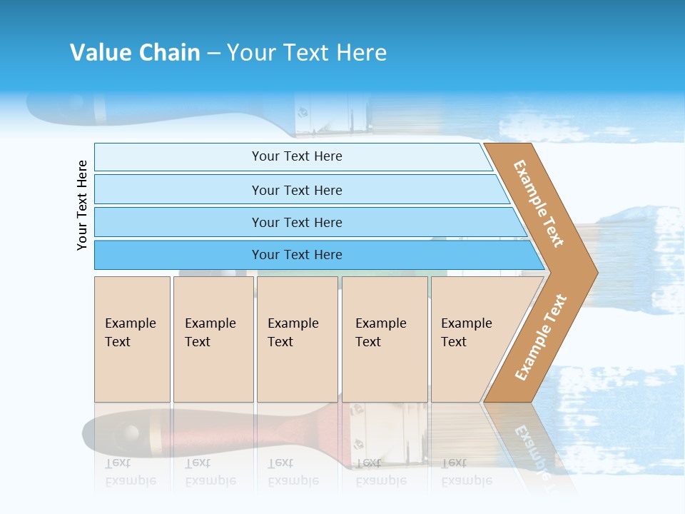 Bristle Draw White Background PowerPoint Template
