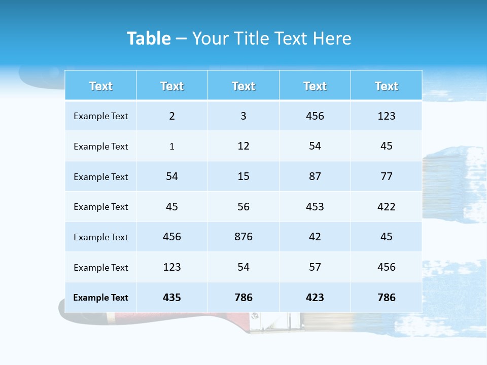 Bristle Draw White Background PowerPoint Template