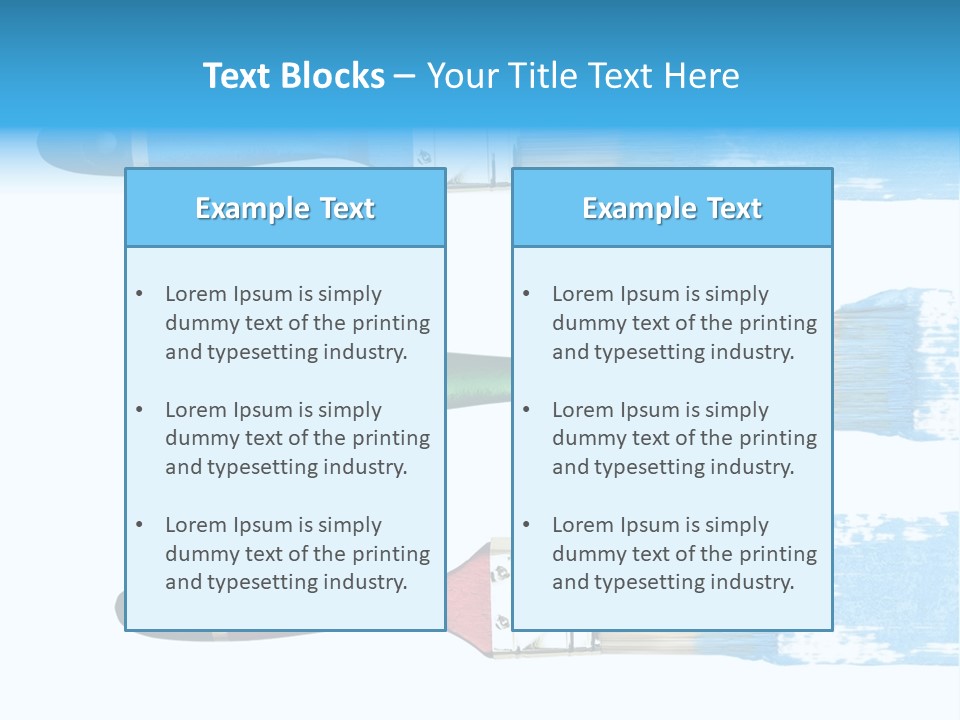 Bristle Draw White Background PowerPoint Template