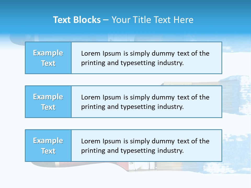Bristle Draw White Background PowerPoint Template