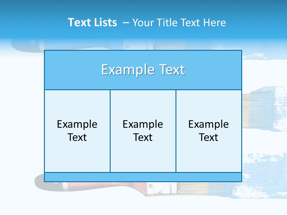 Bristle Draw White Background PowerPoint Template