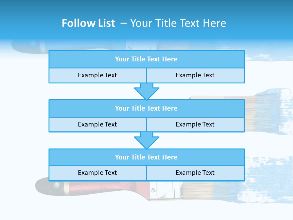Bristle Draw White Background PowerPoint Template