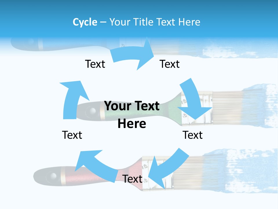 Bristle Draw White Background PowerPoint Template