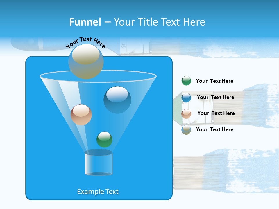 Bristle Draw White Background PowerPoint Template