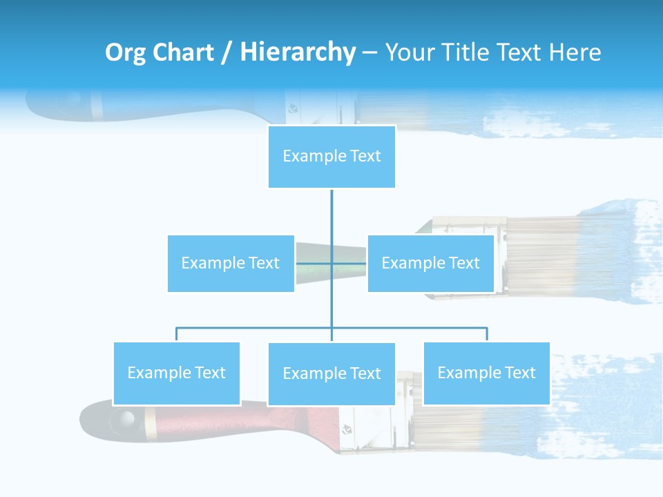 Bristle Draw White Background PowerPoint Template