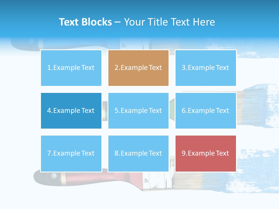 Bristle Draw White Background PowerPoint Template