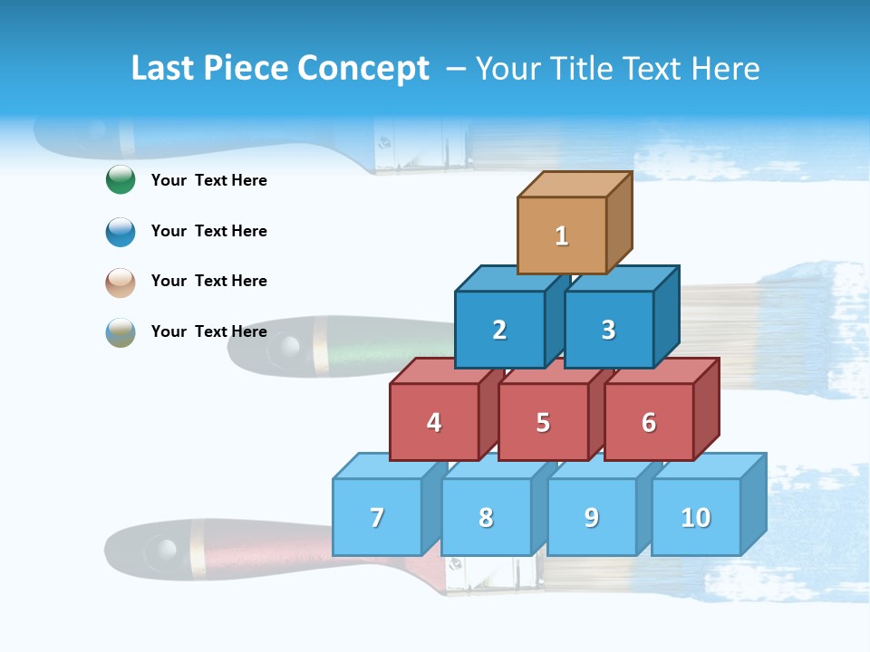Bristle Draw White Background PowerPoint Template