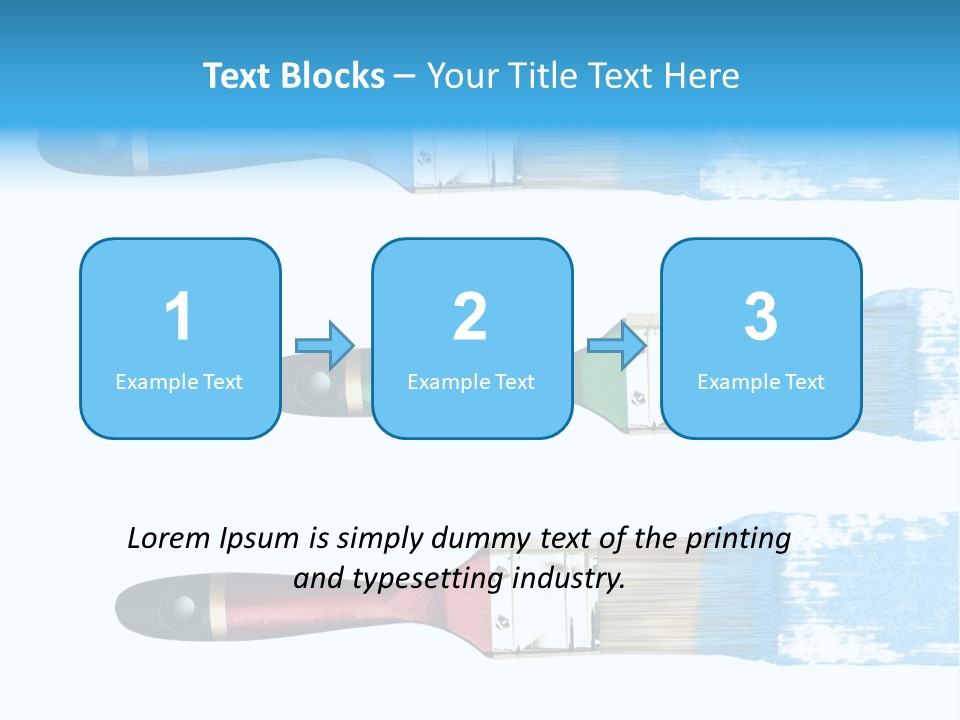 Bristle Draw White Background PowerPoint Template