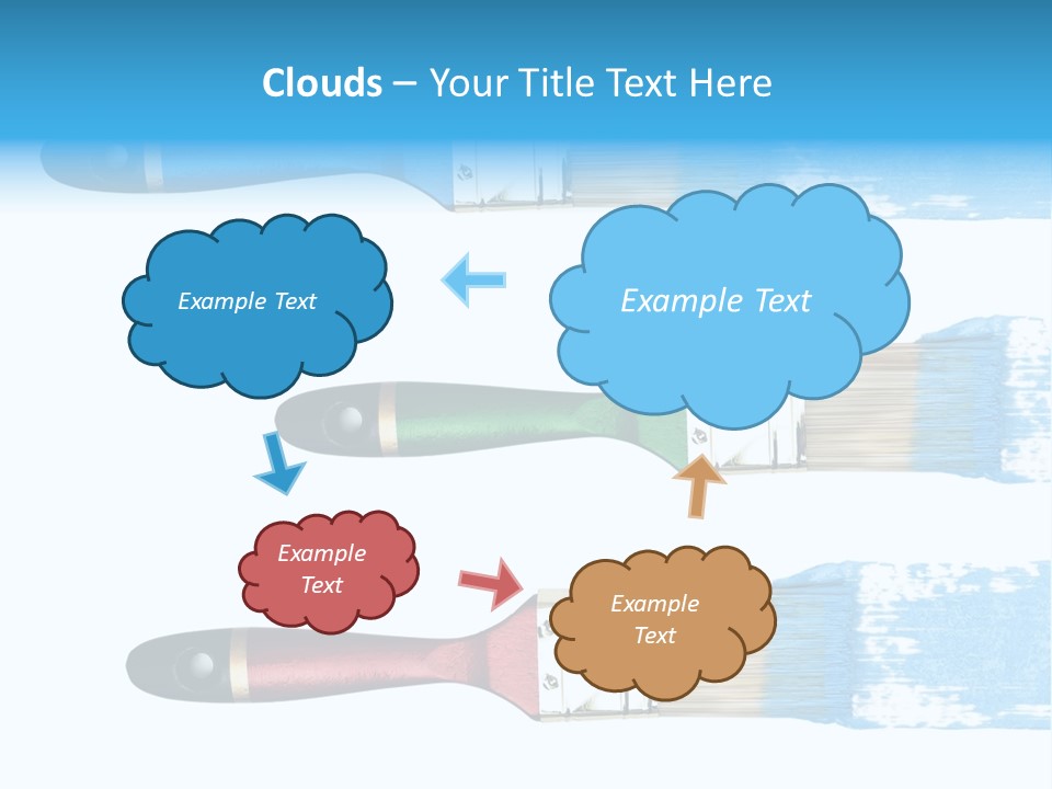 Bristle Draw White Background PowerPoint Template