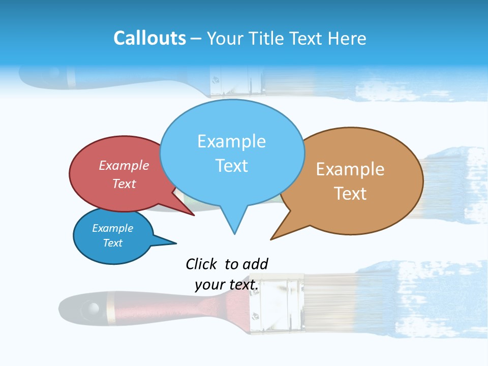 Bristle Draw White Background PowerPoint Template