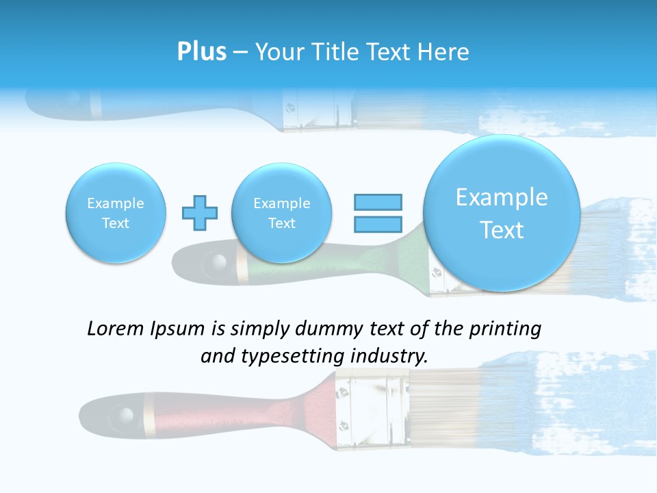Bristle Draw White Background PowerPoint Template