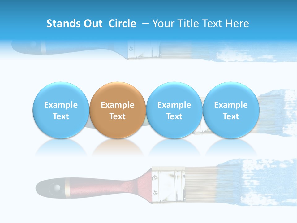 Bristle Draw White Background PowerPoint Template