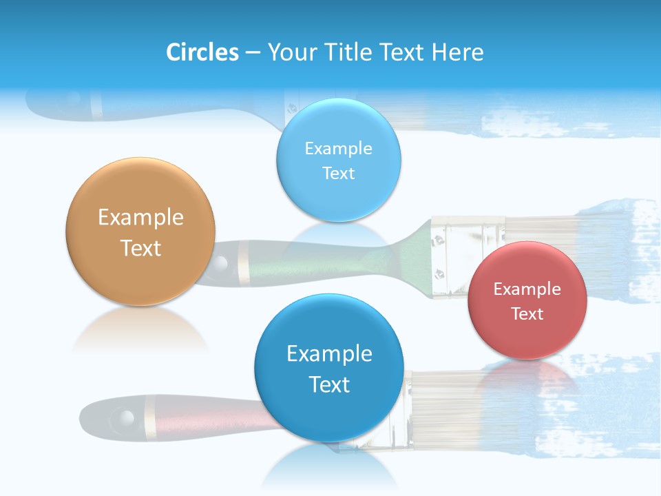 Bristle Draw White Background PowerPoint Template