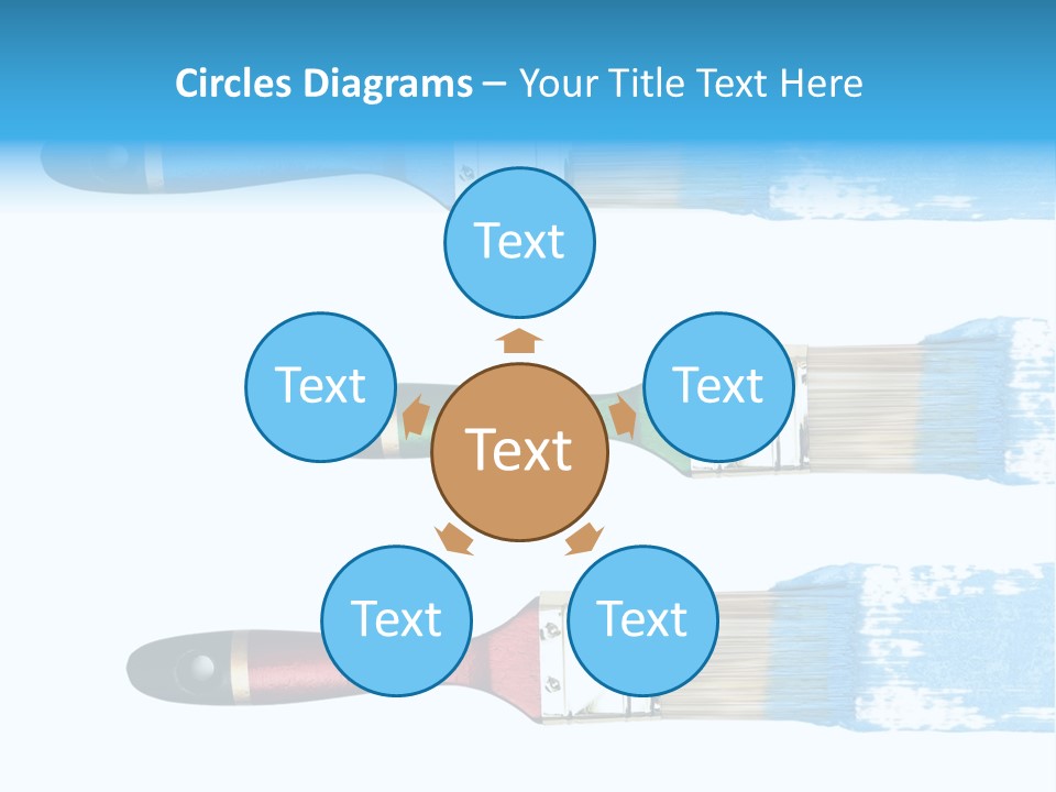 Bristle Draw White Background PowerPoint Template
