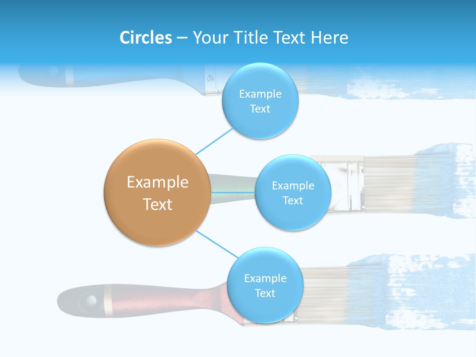 Bristle Draw White Background PowerPoint Template