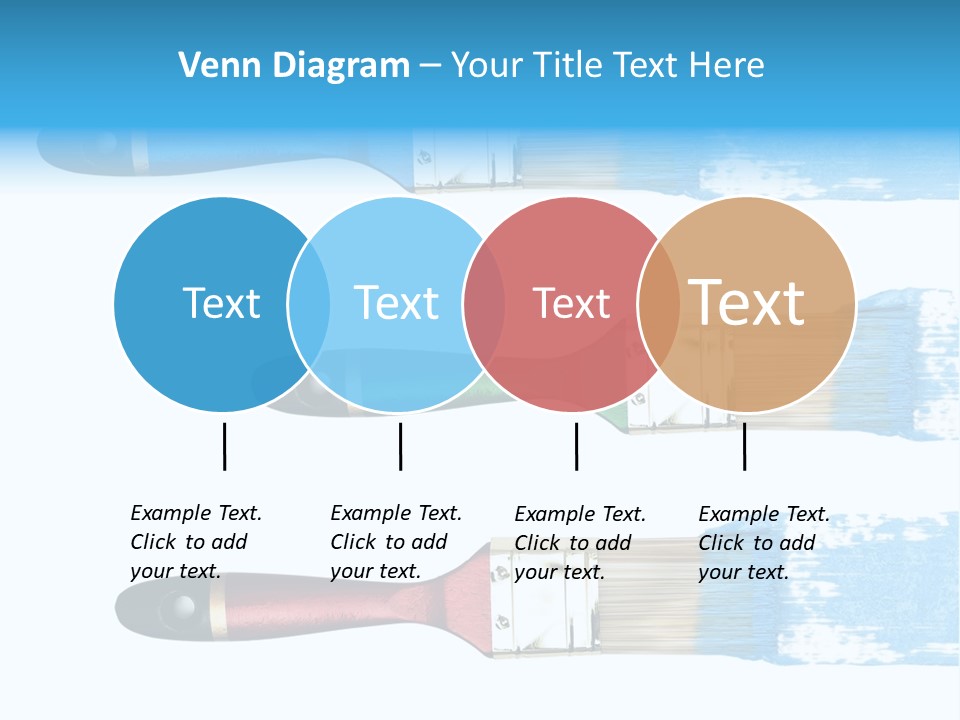 Bristle Draw White Background PowerPoint Template