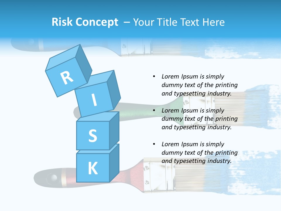 Bristle Draw White Background PowerPoint Template