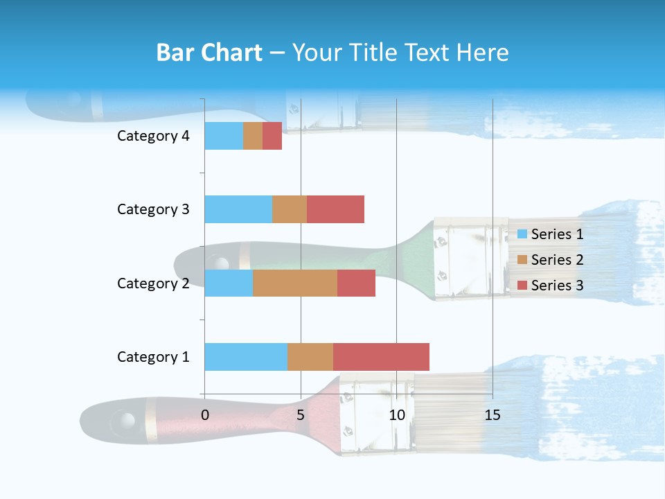 Bristle Draw White Background PowerPoint Template