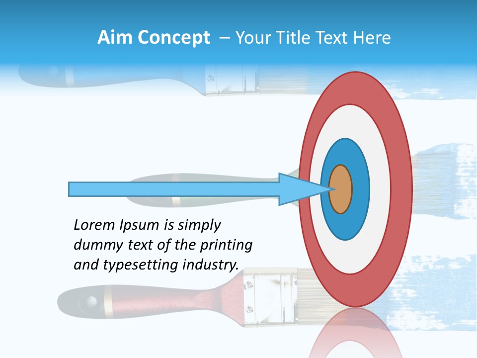 Bristle Draw White Background PowerPoint Template