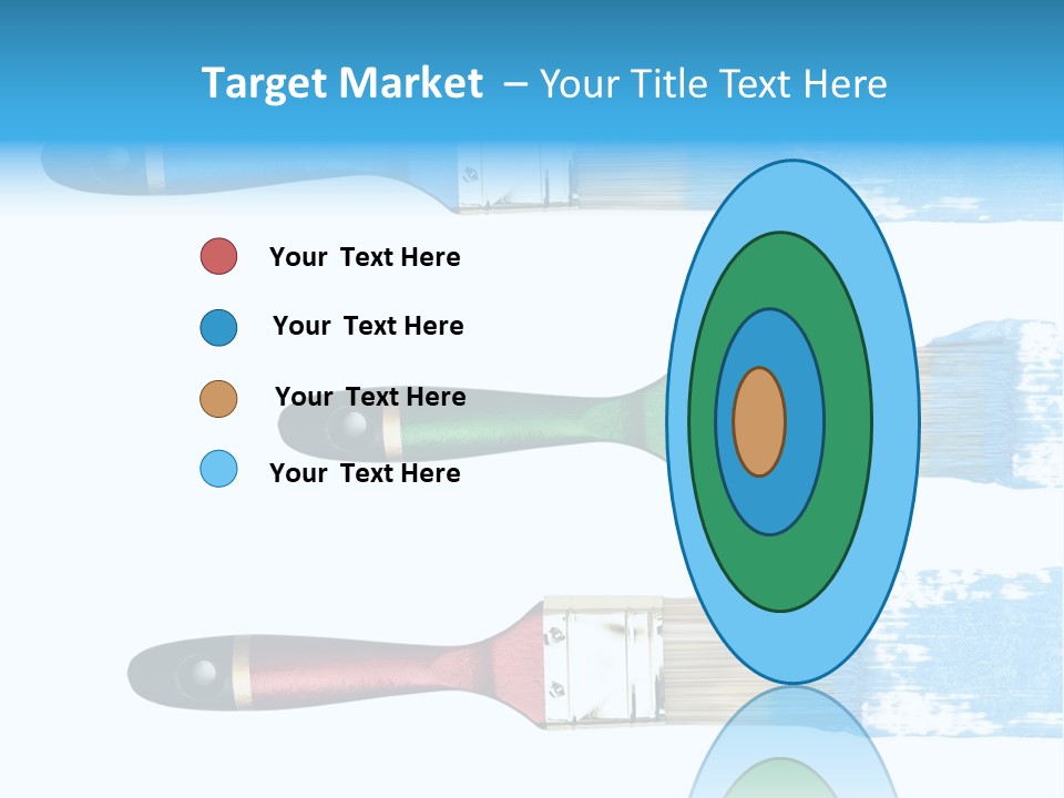 Bristle Draw White Background PowerPoint Template