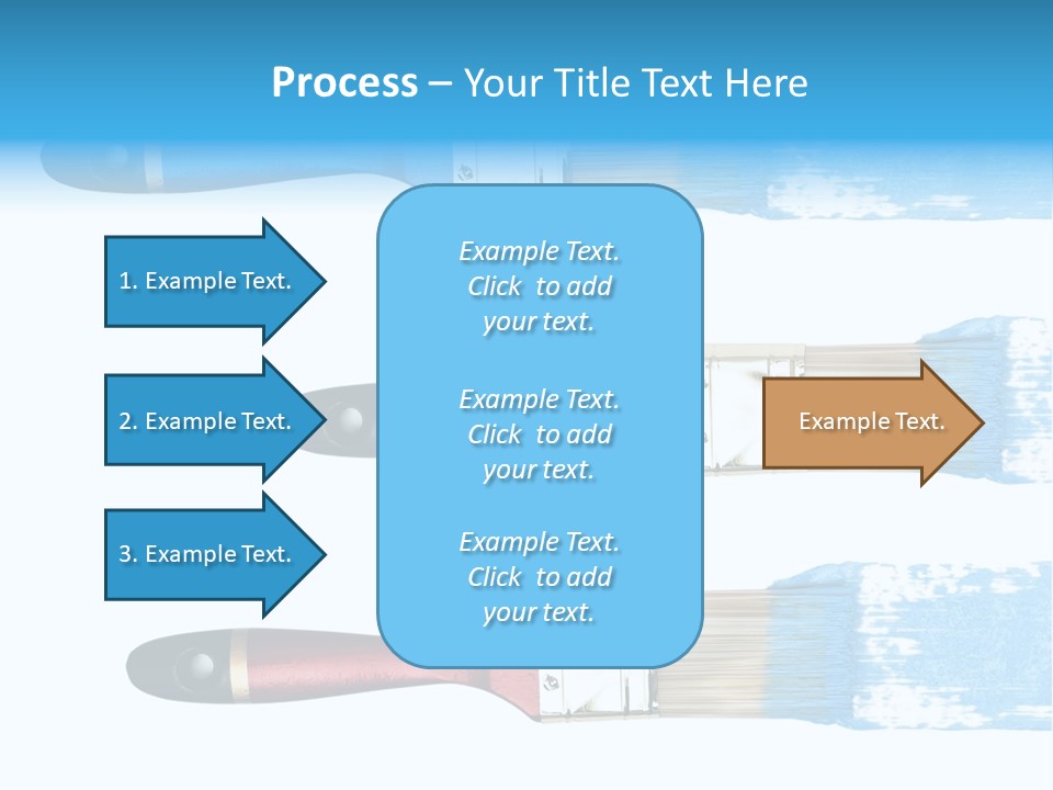 Bristle Draw White Background PowerPoint Template