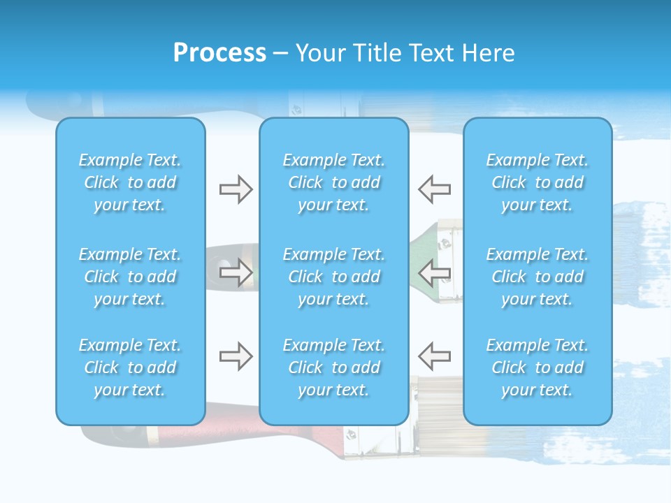 Bristle Draw White Background PowerPoint Template